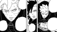 The protagonist and Sasuke as seen in the manga (Image via Shueisha)